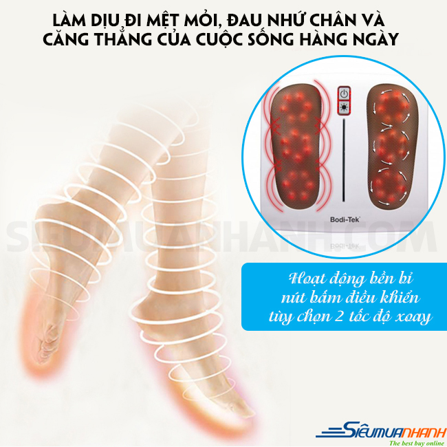 Máy massage chân Shiatsu Bodi-Tek FMAS